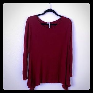 Maroon pick top